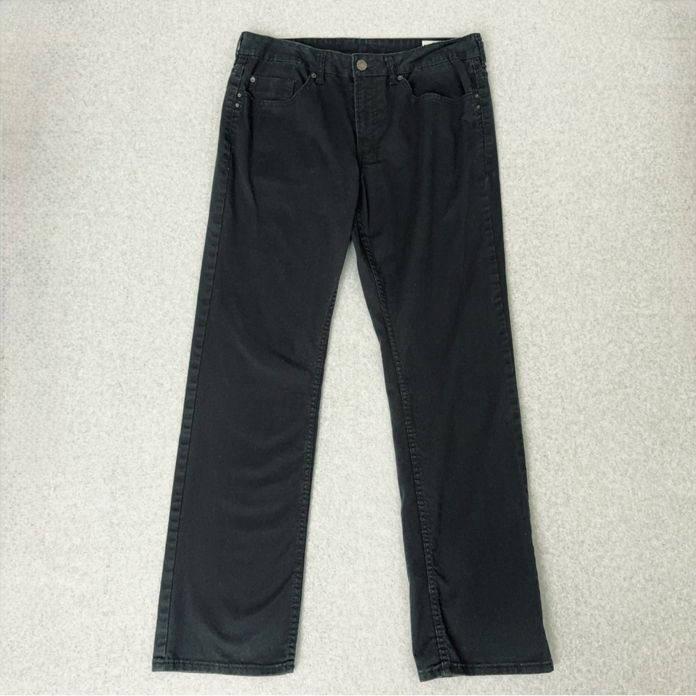 Buffalo David Bitton Jeans Men 32x32 Black Sam X Slim Straight Measured 34x31